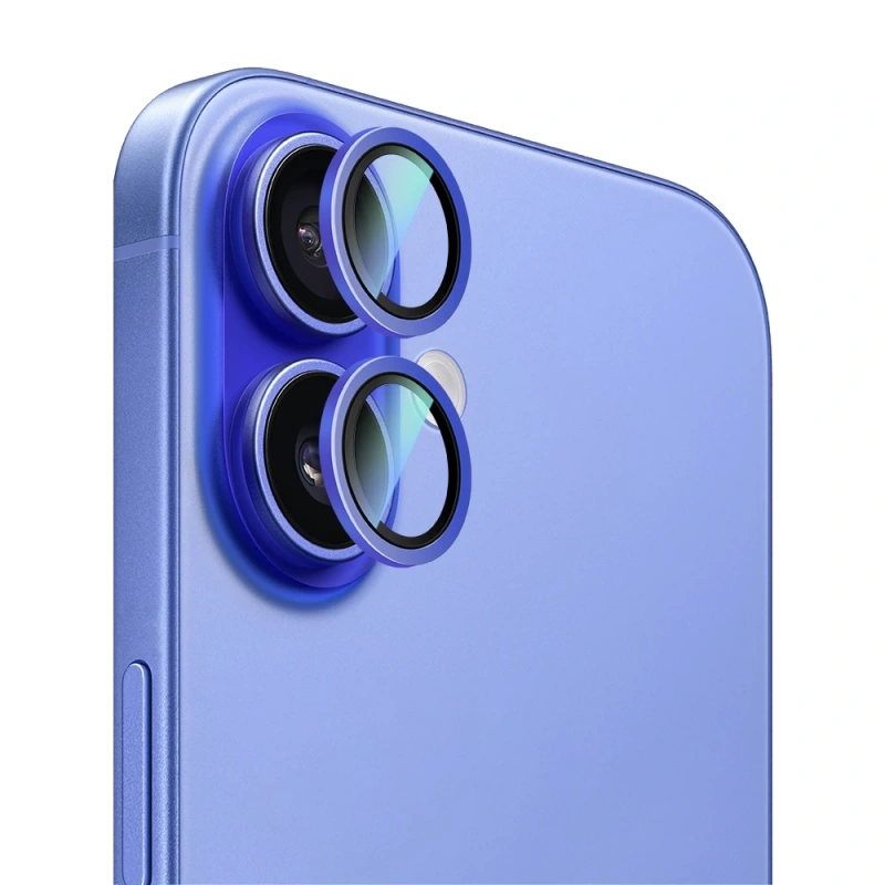 Apple iPhone 16 CaseWorld Alloy Two-Color Serisi Lens Koruyucu