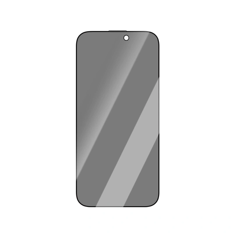 Apple iPhone 16 CaseWorld Crystal Shadow Serisi Safir Coating 0.15mm 3D Privacy Temperli Cam Ekran Koruyucu