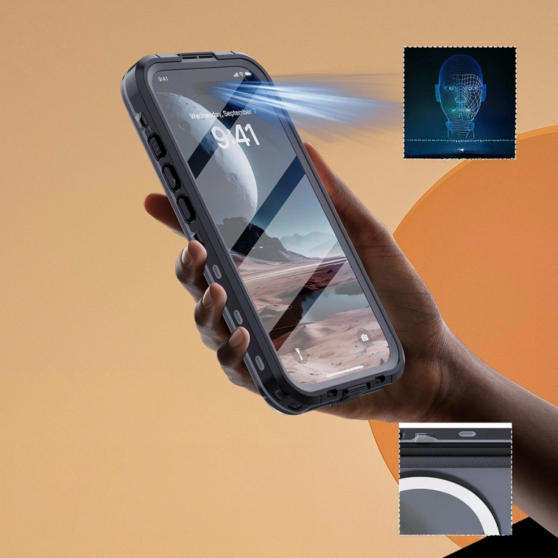 Apple iPhone 16 Kılıf 1-1 Su Geçirmez Kılıf