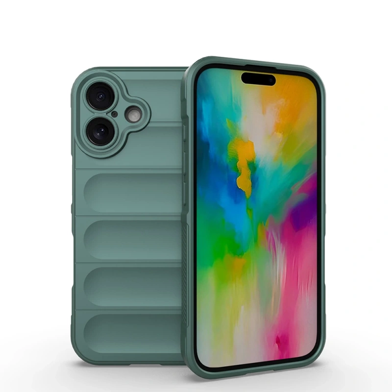 Apple iPhone 16 Kılıf Esnek TPU Oyuklu Arka Yüzey Tasarımlı Zore Etnik Silikon Kapak