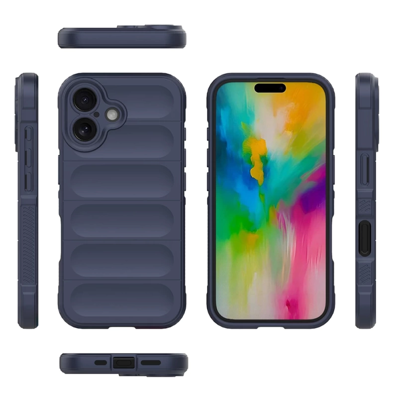 Apple iPhone 16 Kılıf Esnek TPU Oyuklu Arka Yüzey Tasarımlı Zore Etnik Silikon Kapak