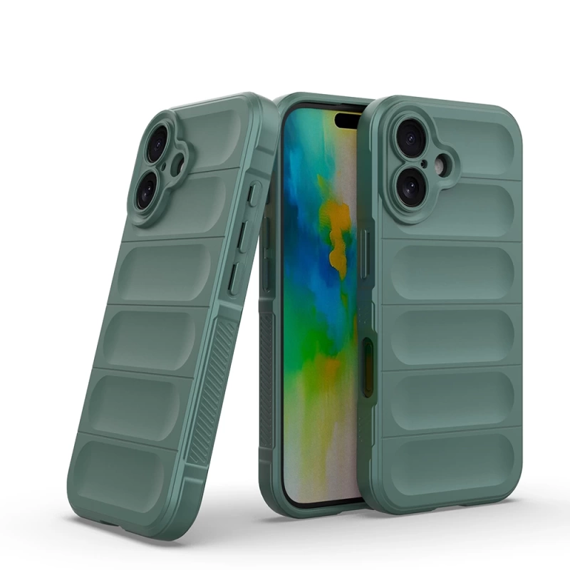Apple iPhone 16 Kılıf Esnek TPU Oyuklu Arka Yüzey Tasarımlı Zore Etnik Silikon Kapak