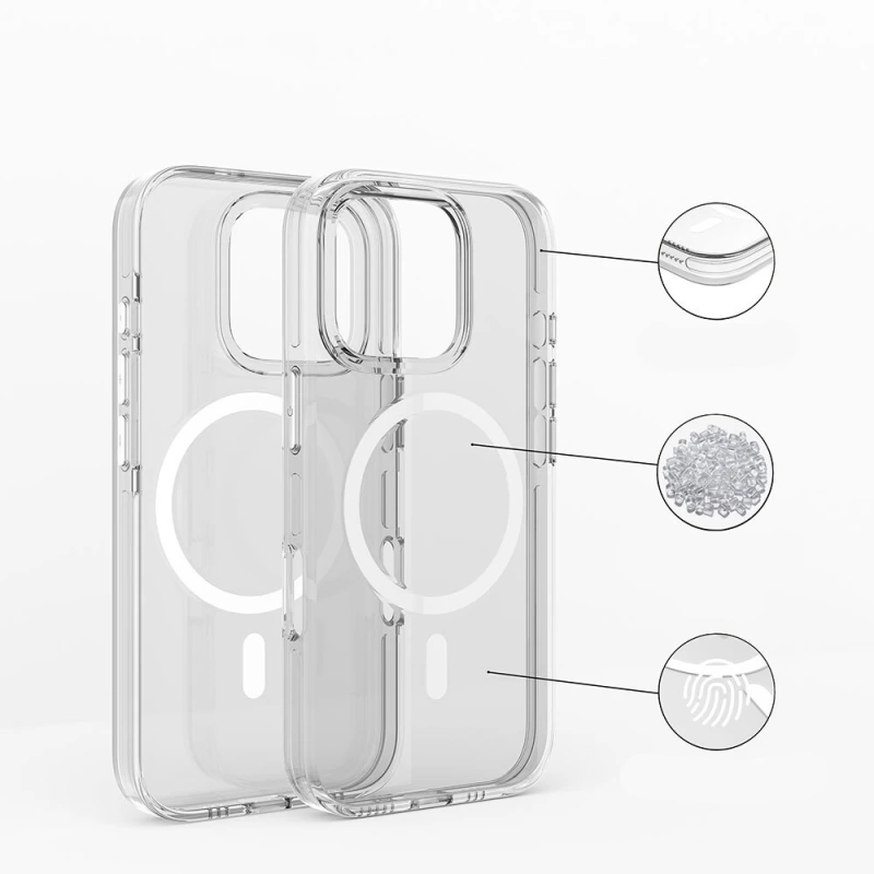 Apple iPhone 16 Kılıf M-safe Şarj Özellikli Kamera Korumalı Zore Kripto Kapak