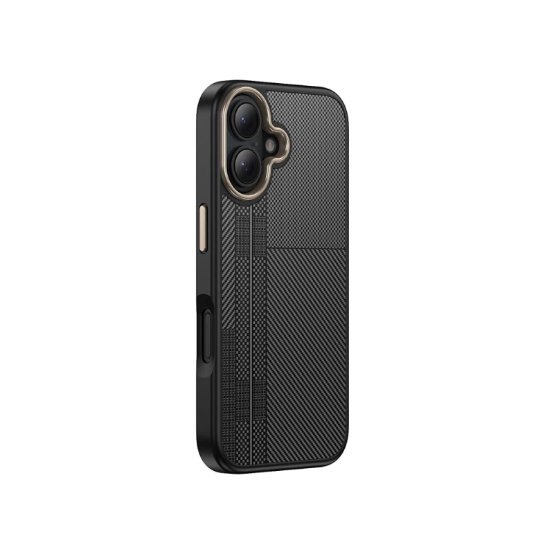Apple iPhone 16 Kılıf M-safe Şarj Özellikli Karbon Fiber Görünümlü Zore Antina Kapak