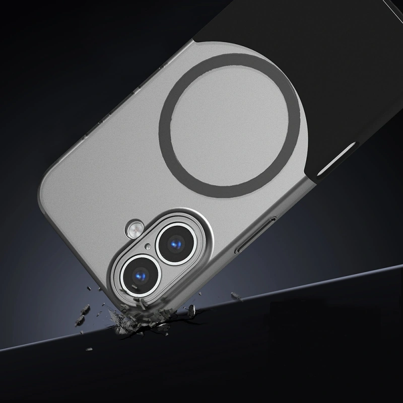 Apple iPhone 16 Kılıf M-Safe Şarj Özellikli Mıknatıslı Zore Duble Kapak