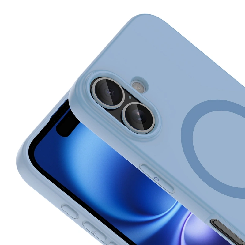 Apple iPhone 16 Kılıf M-Safe Şarj Özellikli Zore Aris Silikon Kapak