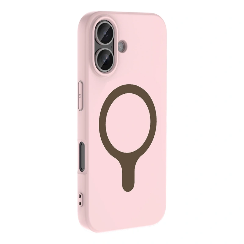 Apple iPhone 16 Kılıf M-Safe Şarj Özellikli Zore Aris Silikon Kapak