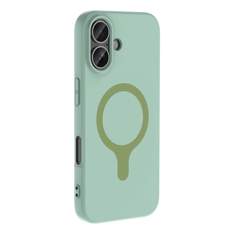 Apple iPhone 16 Kılıf M-Safe Şarj Özellikli Zore Aris Silikon Kapak