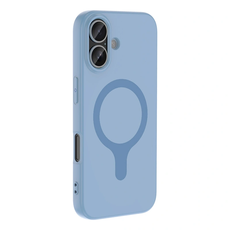 Apple iPhone 16 Kılıf M-Safe Şarj Özellikli Zore Aris Silikon Kapak