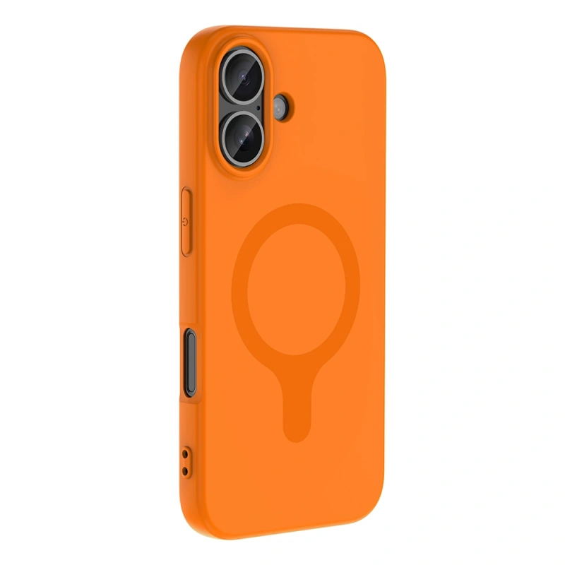 Apple iPhone 16 Kılıf M-Safe Şarj Özellikli Zore Aris Silikon Kapak