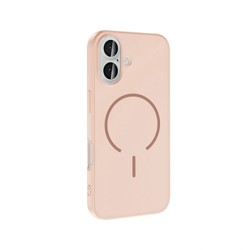 Apple iPhone 16 Kılıf M-safe Şarj Özellikli Zore Meta Kapak