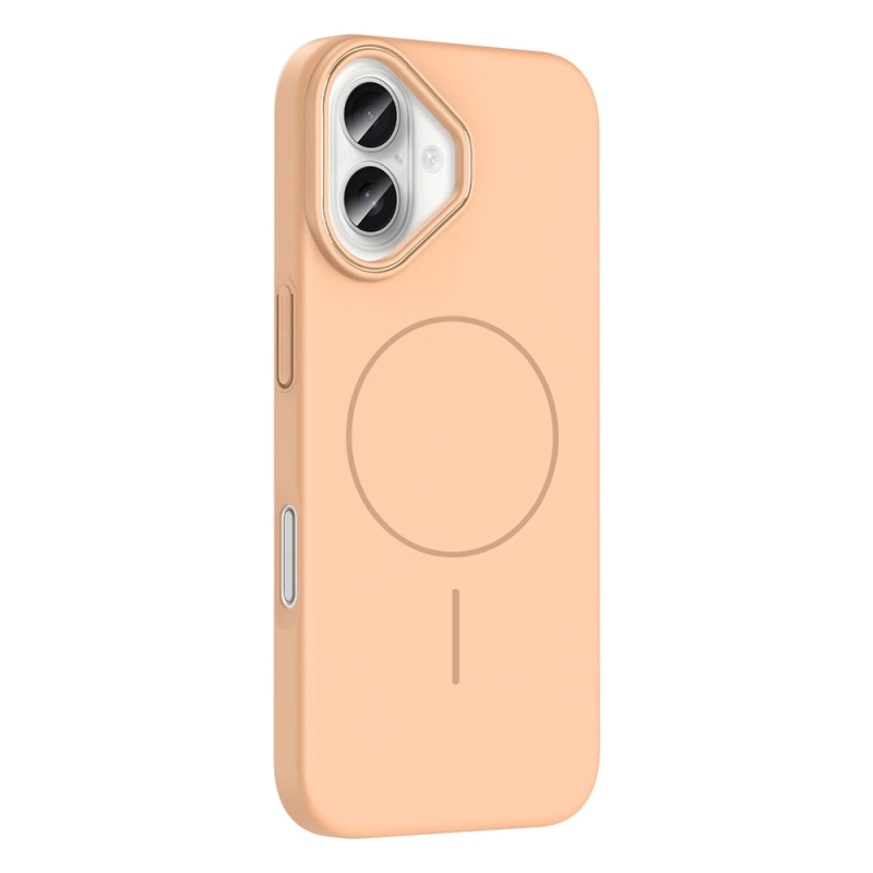 Apple iPhone 16 Kılıf M-safe Şarj Özellikli Zore Ruby Sert Kapak