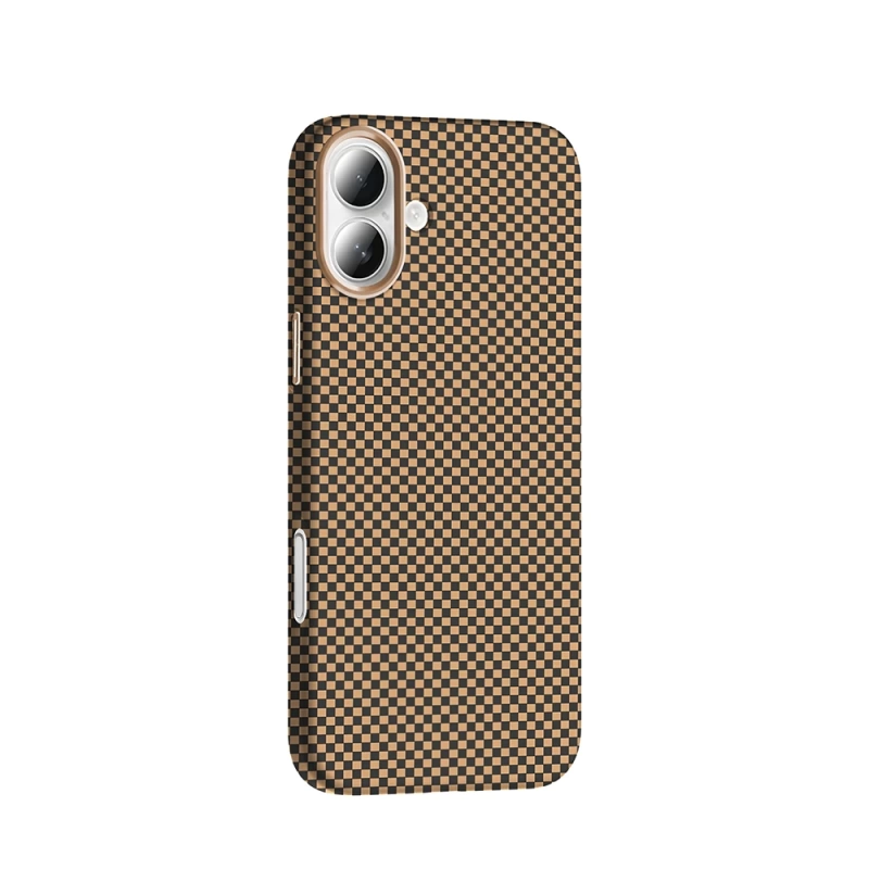 Apple iPhone 16 Kılıf M-safe Şarj Özellikli Karbon Fiber Görünümlü Zore Gros Kapak