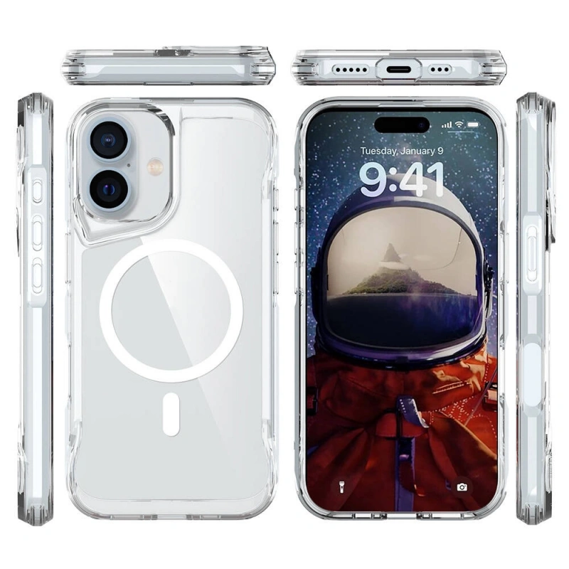 Apple iPhone 16 Kılıf Zore M-safe Şarj Özellikli T-Max M-safe Kapak