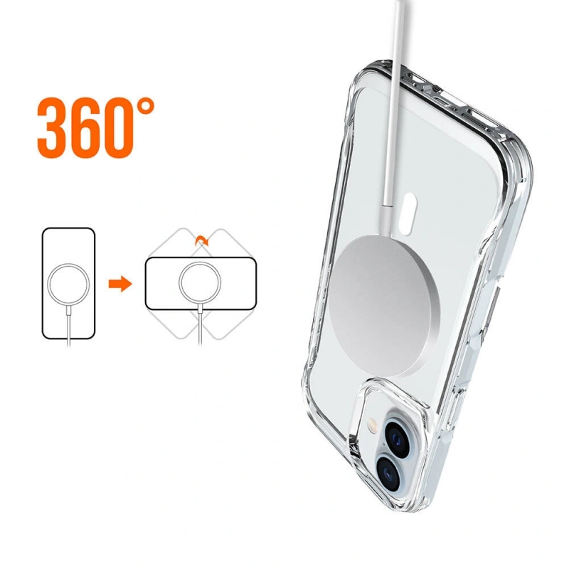 Apple iPhone 16 Kılıf Zore M-safe Şarj Özellikli T-Max M-safe Kapak