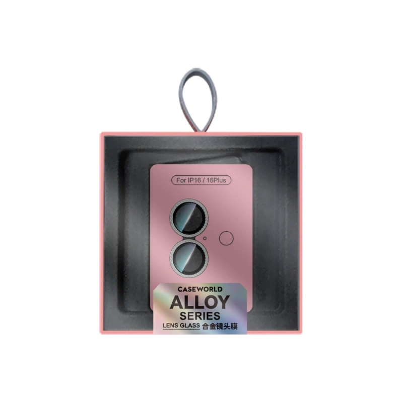 Apple iPhone 16 Plus CaseWorld Alloy Sparkling Diamond Serisi Taşlı Lens Koruyucu