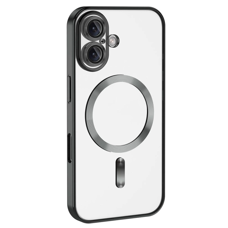 Apple iPhone 16 Plus Kılıf Kamera Korumalı M-safe Wireless Şarj Özellikli Zore Demre Kapak