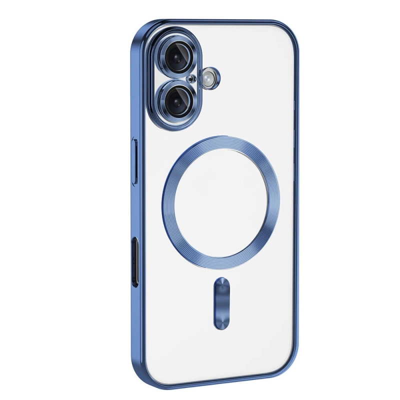 Apple iPhone 16 Plus Kılıf Kamera Korumalı M-safe Wireless Şarj Özellikli Zore Demre Kapak