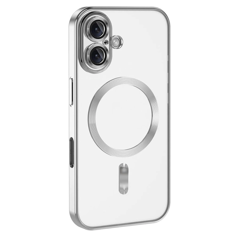 Apple iPhone 16 Plus Kılıf Kamera Korumalı M-safe Wireless Şarj Özellikli Zore Demre Kapak