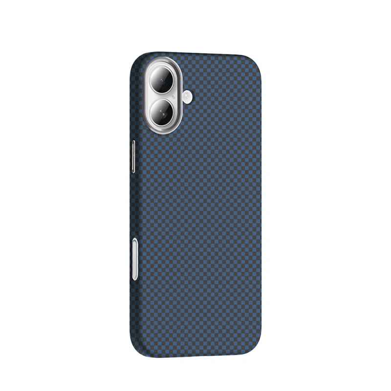 Apple iPhone 16 Plus Kılıf M-safe Şarj Özellikli Karbon Fiber Görünümlü Zore Gros Kapak