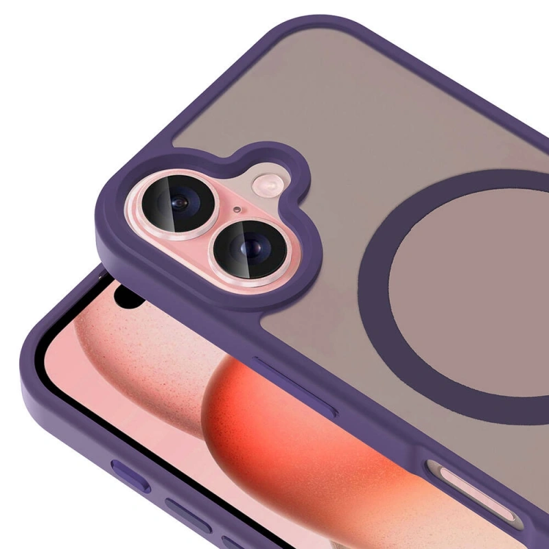 Apple iPhone 16 Plus Kılıf M-safe Şarj Özellikli Mat Arka Yüzey Zore Sio Kapak