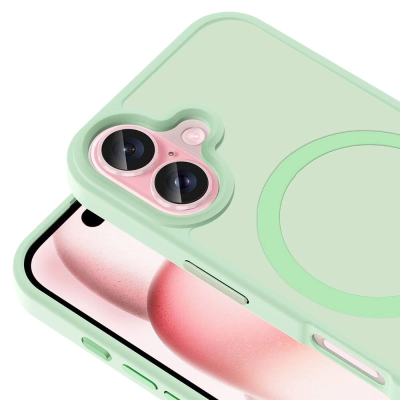 Apple iPhone 16 Plus Kılıf M-safe Şarj Özellikli Mat Arka Yüzey Zore Sio Kapak
