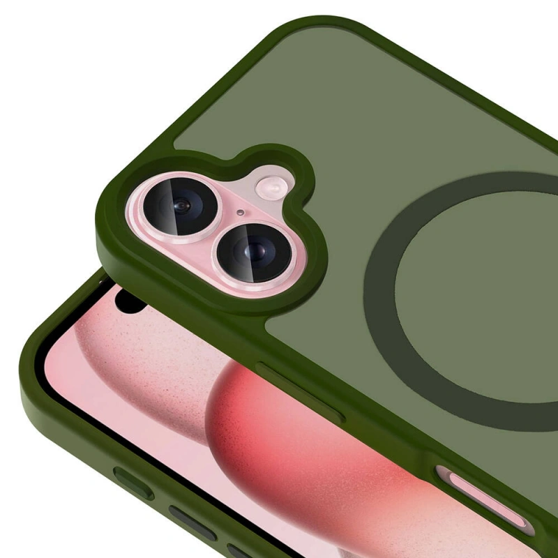 Apple iPhone 16 Plus Kılıf M-safe Şarj Özellikli Mat Arka Yüzey Zore Sio Kapak