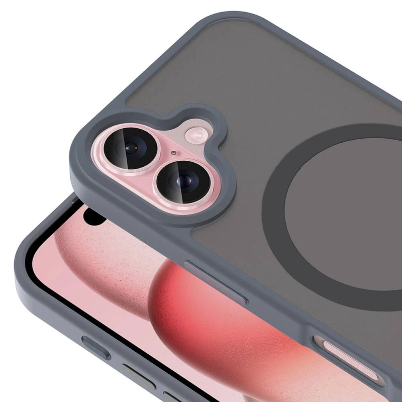 Apple iPhone 16 Plus Kılıf M-safe Şarj Özellikli Mat Arka Yüzey Zore Sio Kapak