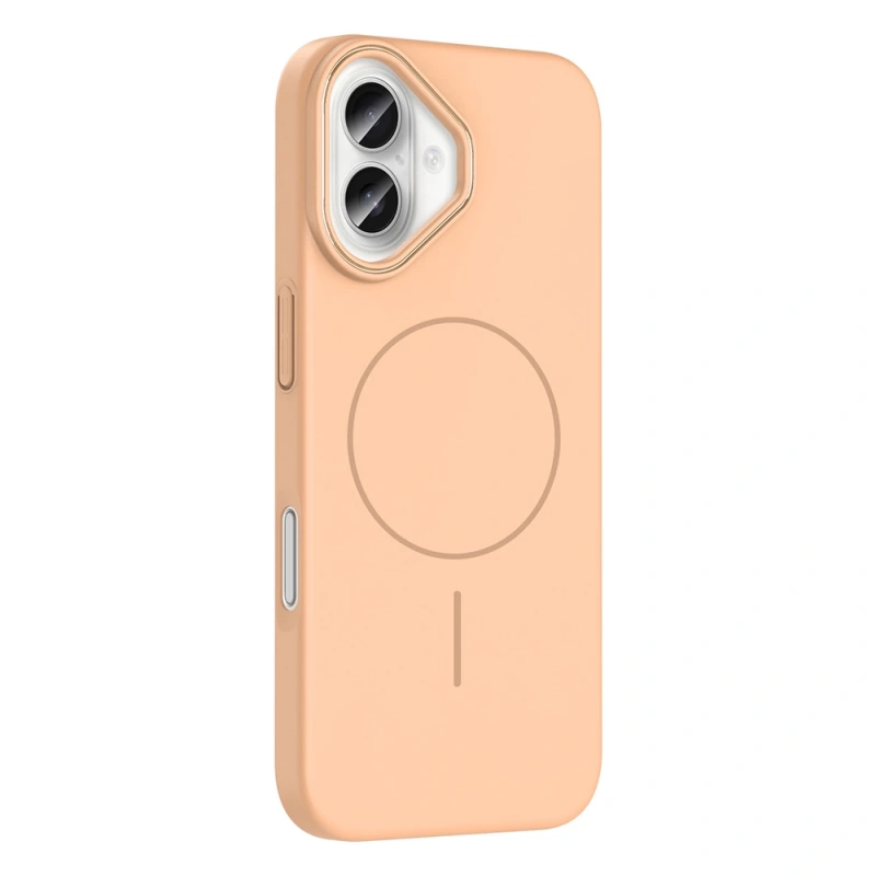 Apple iPhone 16 Plus Kılıf M-safe Şarj Özellikli Zore Ruby Sert Kapak
