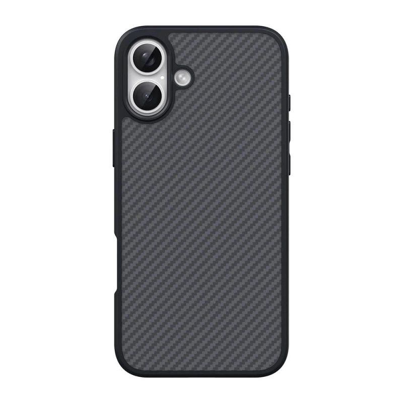 Apple iPhone 16 Plus Kılıf M-safe Şarj Özellikli Karbon Fiber Tasarımlı Zore Elnino Kapak
