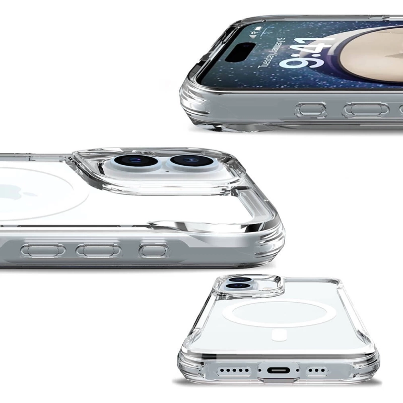 Apple iPhone 16 Plus Kılıf Zore M-safe Şarj Özellikli T-Max M-safe Kapak