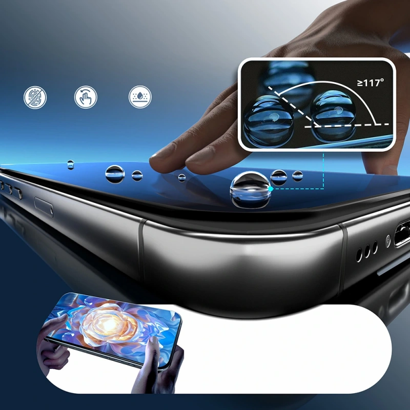 Apple iPhone 16 Plus Mohseven Safir Coating HD Temperli Cam Ekran Koruyucu