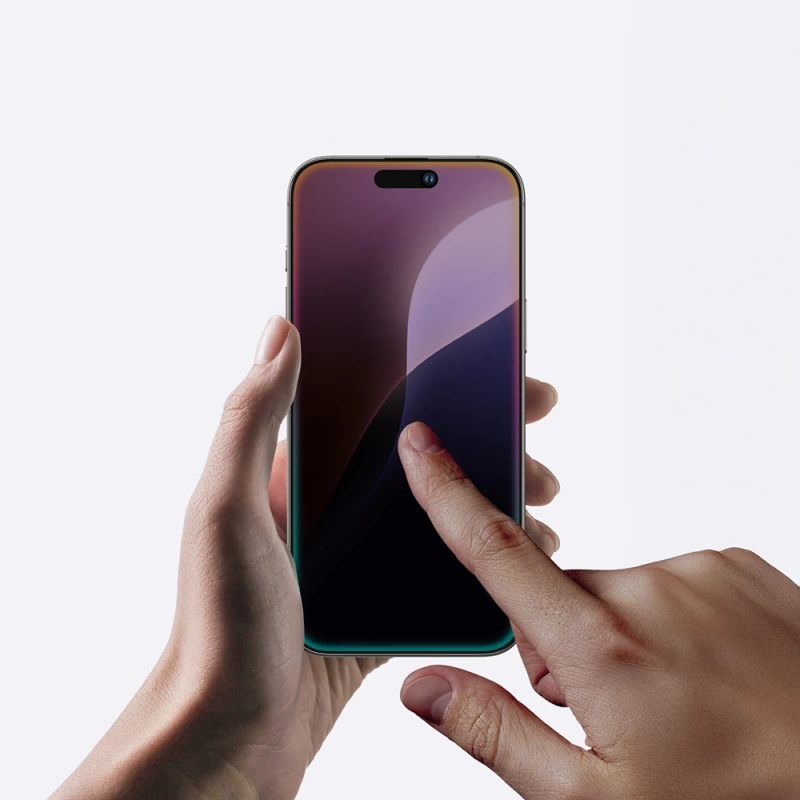 Apple iPhone 16 Pro Amazingthing Radix Privacy Parmak İzi Bırakmayan Temperli Cam Ekran Koruyucu