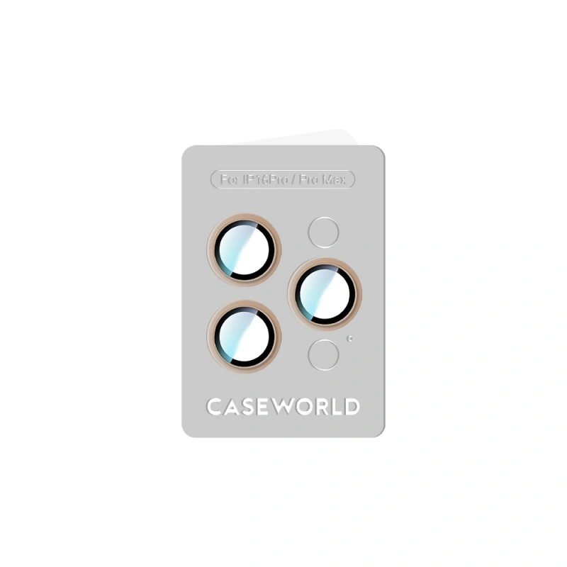 Apple iPhone 16 Pro CaseWorld Alloy Serisi Oleofobik Anti Reflective Kamera Lens Koruyucu