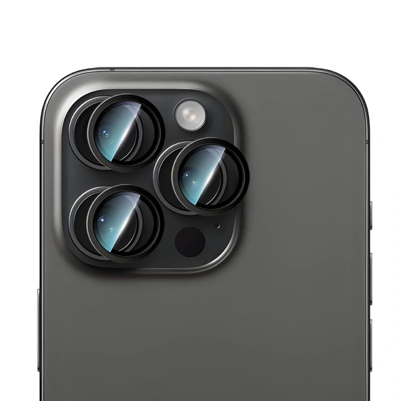 Apple iPhone 16 Pro CaseWorld Alloy Two-Color Serisi Lens Koruyucu