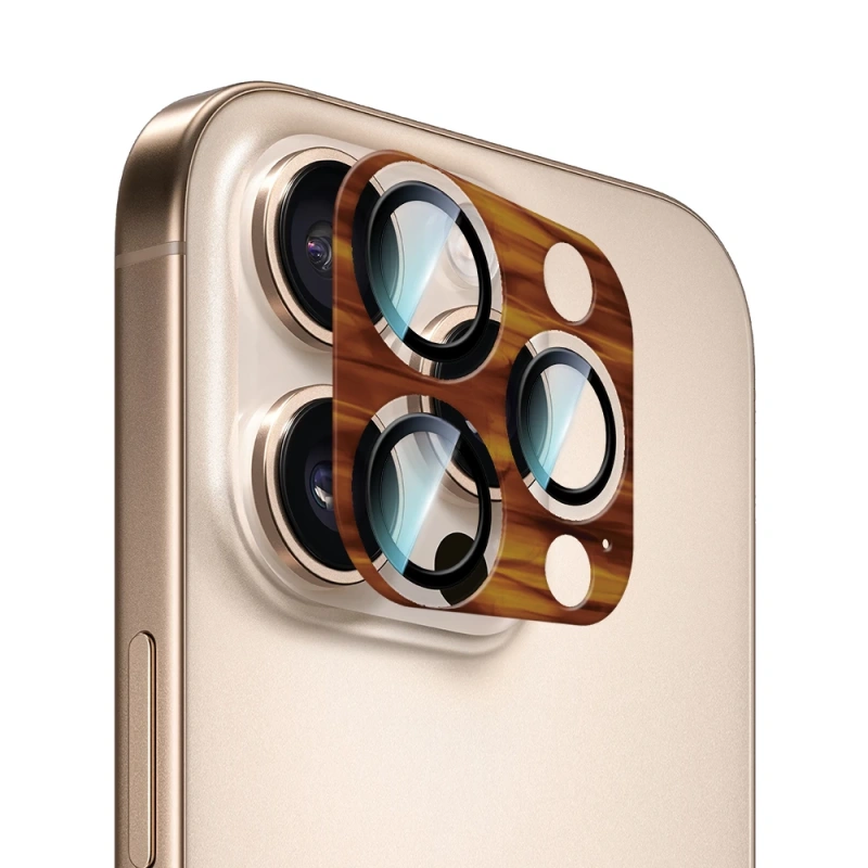 Apple iPhone 16 Pro CaseWorld Crystal Color Serisi Full Kamera Lens Koruyucu