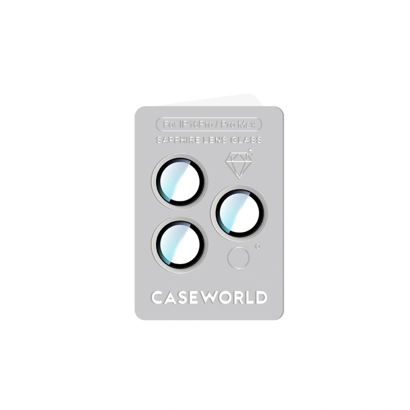 Apple iPhone 16 Pro CaseWorld Sapphire Serisi Anti Reflective Lens Koruyucu