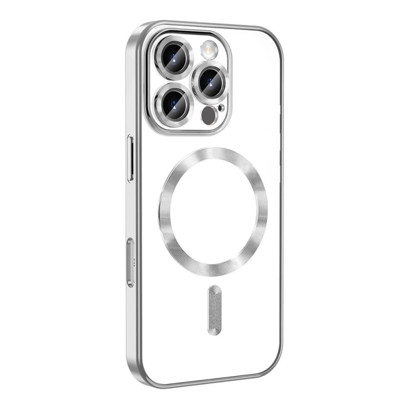 Apple iPhone 16 Pro Kılıf Kamera Korumalı M-safe Wireless Şarj Özellikli Zore Demre Kapak