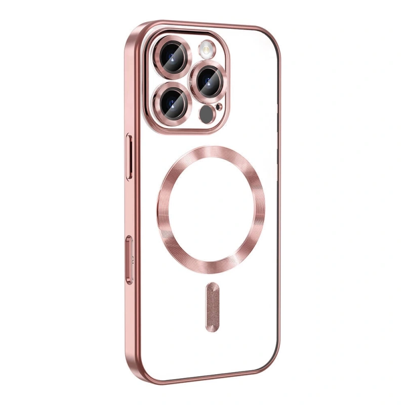 Apple iPhone 16 Pro Kılıf Kamera Korumalı M-safe Wireless Şarj Özellikli Zore Demre Kapak