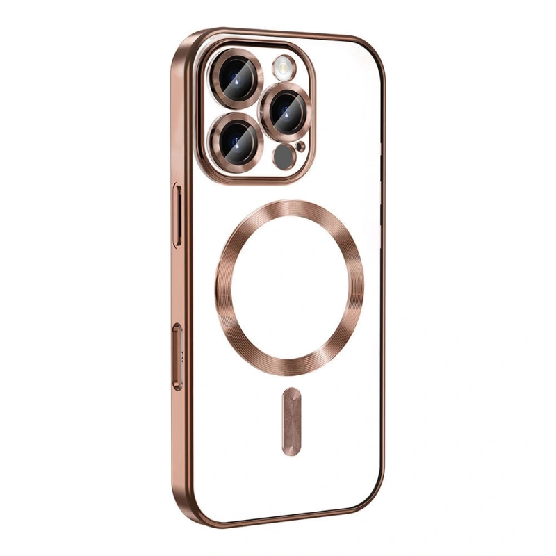 Apple iPhone 16 Pro Kılıf Kamera Korumalı M-safe Wireless Şarj Özellikli Zore Demre Kapak