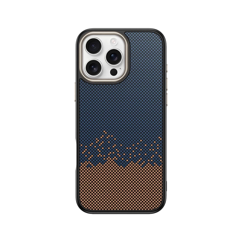 Apple iPhone 16 Pro Kılıf M-safe Şarj Özellikli Karbon Fiber Görünümlü Zore Antina Kapak
