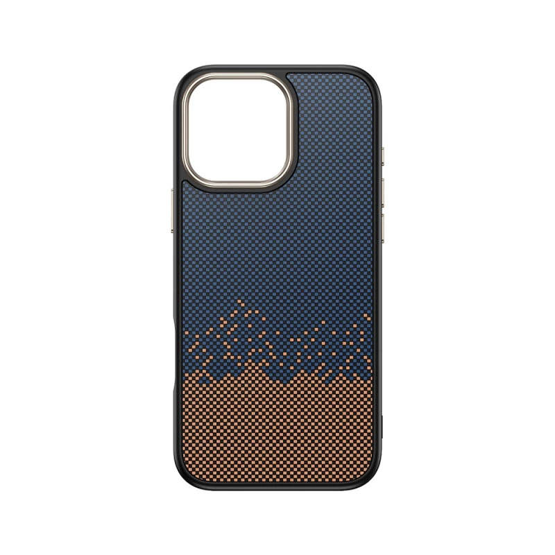 Apple iPhone 16 Pro Kılıf M-safe Şarj Özellikli Karbon Fiber Görünümlü Zore Antina Kapak