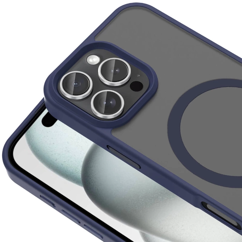 Apple iPhone 16 Pro Kılıf M-safe Şarj Özellikli Mat Arka Yüzey Zore Sio Kapak