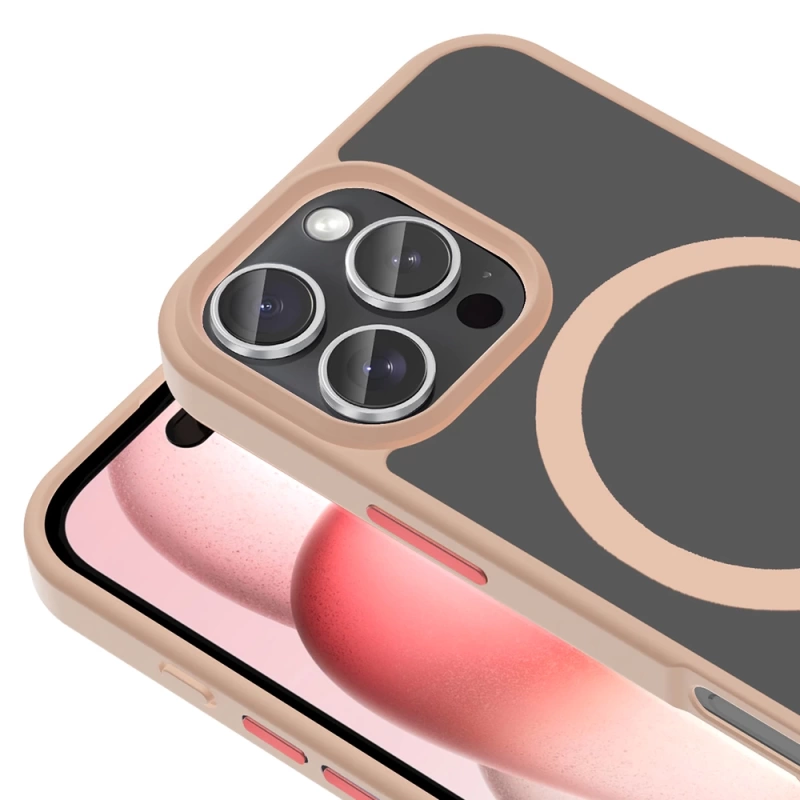 Apple iPhone 16 Pro Kılıf M-safe Şarj Özellikli Mat Arka Yüzey Zore Sio Kapak