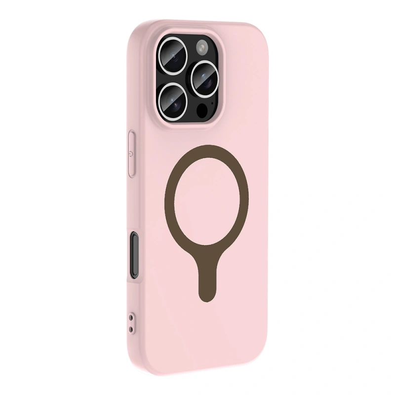 Apple iPhone 16 Pro Kılıf M-Safe Şarj Özellikli Zore Aris Silikon Kapak