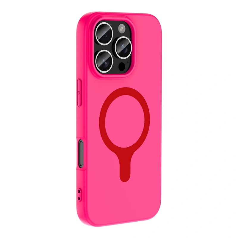 Apple iPhone 16 Pro Kılıf M-Safe Şarj Özellikli Zore Aris Silikon Kapak