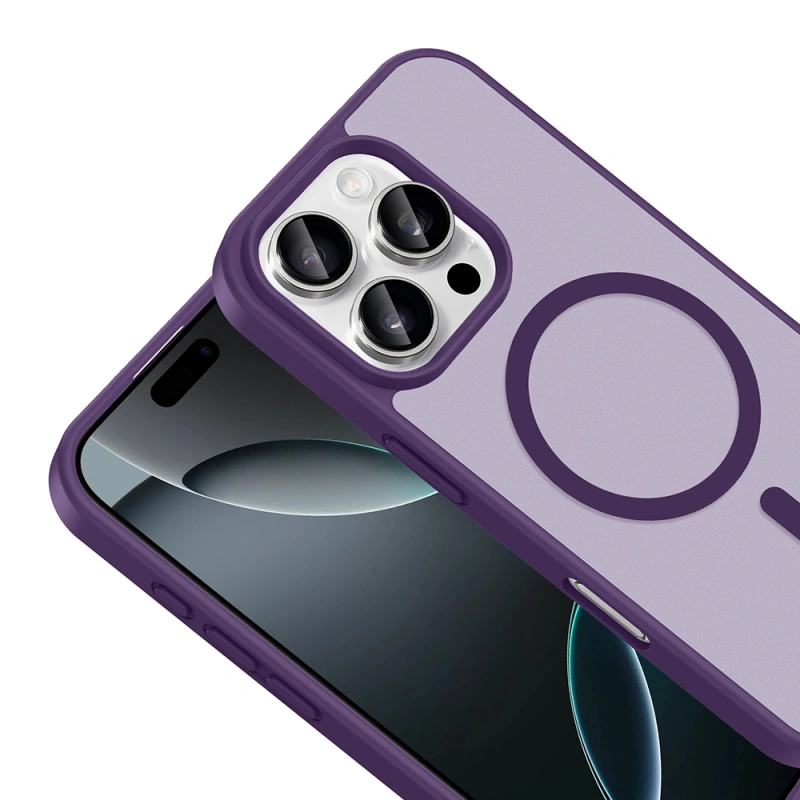 Apple iPhone 16 Pro Kılıf M-safe Şarj Özellikli Zore Babet Kapak