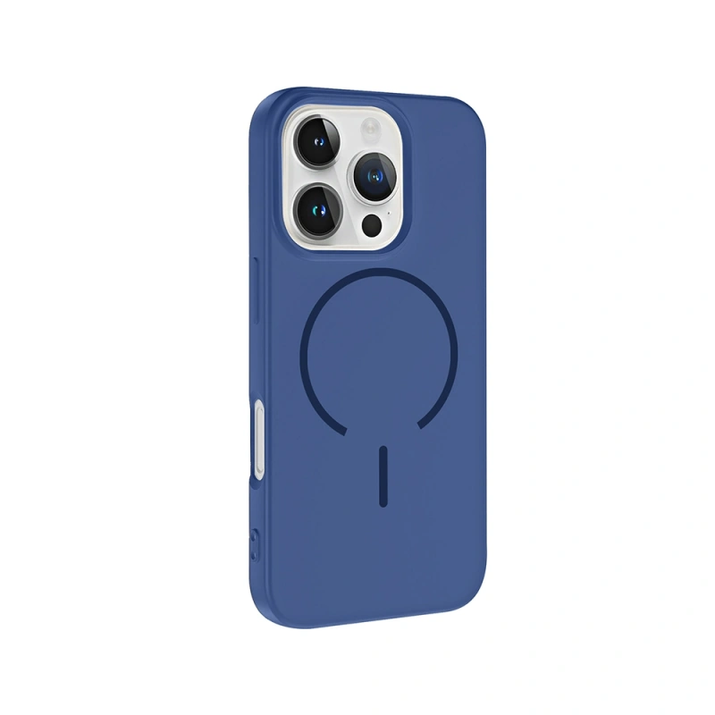 Apple iPhone 16 Pro Kılıf M-safe Şarj Özellikli Zore Meta Kapak