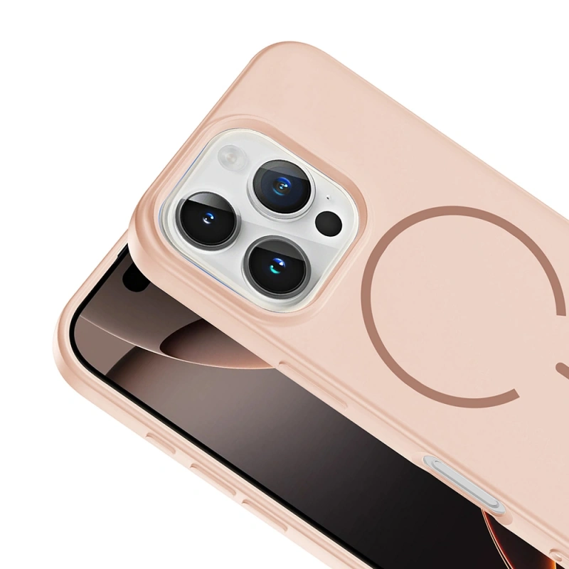 Apple iPhone 16 Pro Kılıf M-safe Şarj Özellikli Zore Meta Kapak
