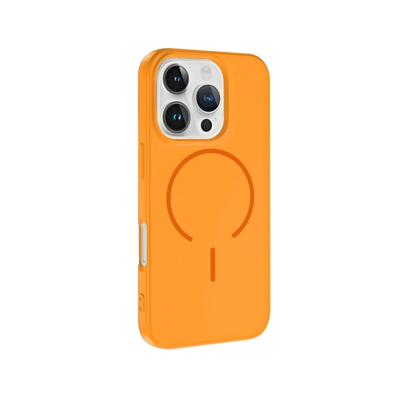 Apple iPhone 16 Pro Kılıf M-safe Şarj Özellikli Zore Meta Kapak